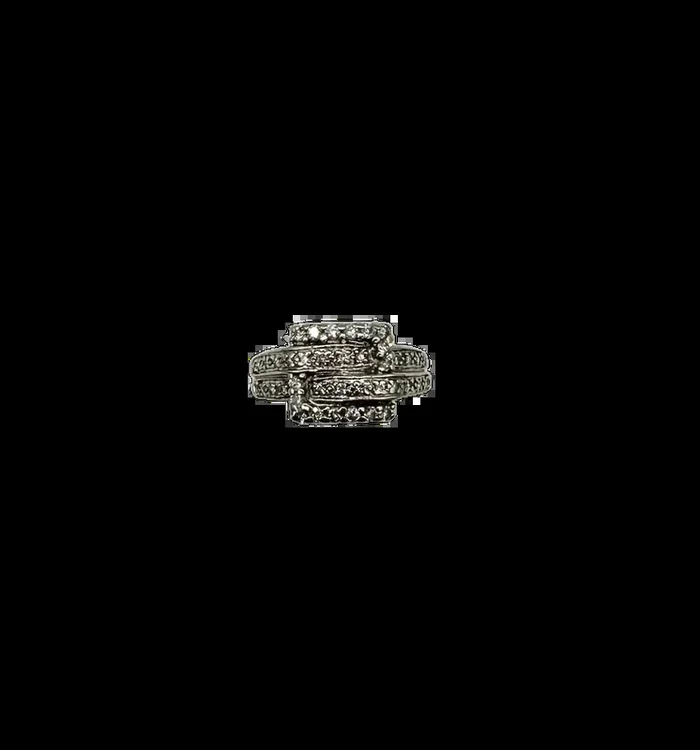 1/2 CTW Diamond Buckle Ring