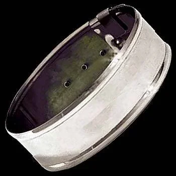 12″ Plain Alpaca Metal Armband – Small