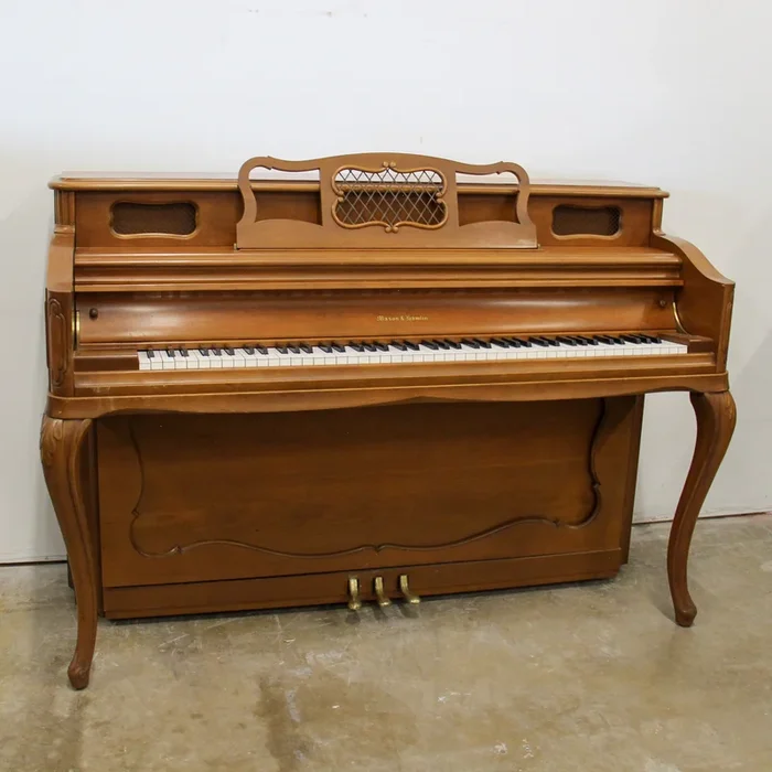 1958 Mason & Hamlin MFP Upright Piano with matching bench