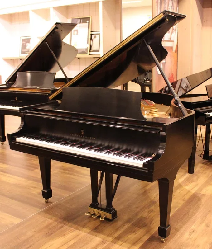 1987 Steinway 5’7″ Model M Grand Piano | Satin Ebony | SN: 499822 | Used