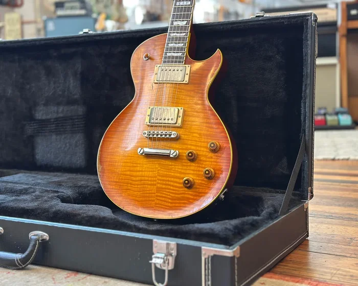 2009 ESP Eclipse II FM Distressed – ‘4-Knob’ Aged Honey Burst w/ OHSC