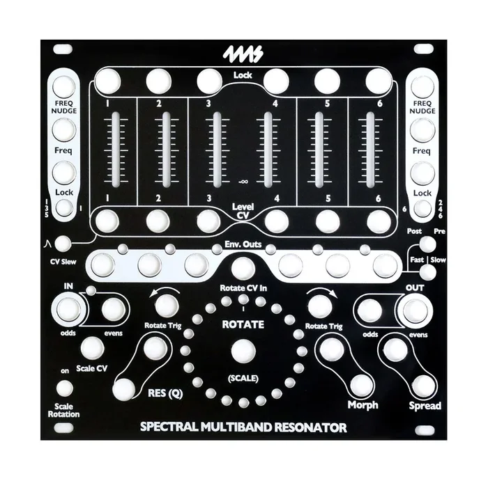 4ms Spectral Multiband Resonator Black Faceplate