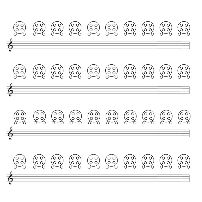 6 Hole Ocarina Tab Template (PDF Download)