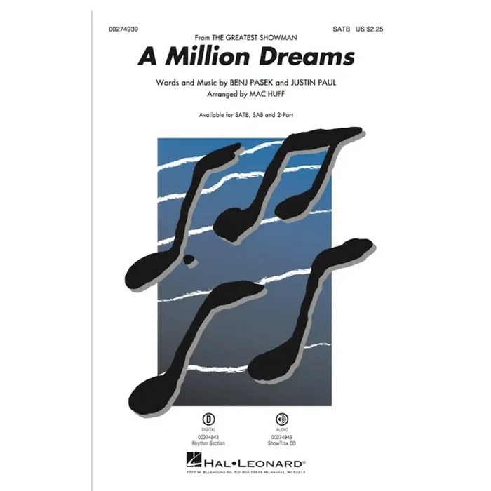 A Million Dreams, from The Greatest Showman (SATB)