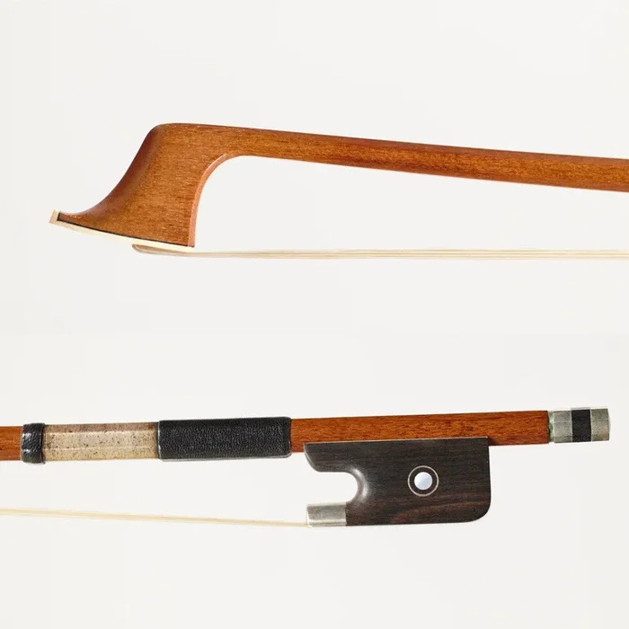 A Pernambuco Cello Bow, Nickel Mounted