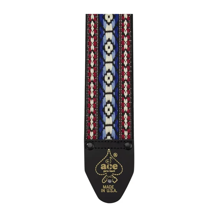 Ace DN-ACE11 2″ Vintage Reissue Guitar Strap – Bohemian Blue