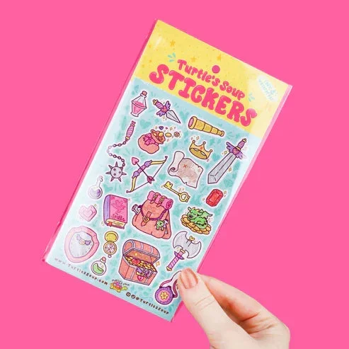 adventure sticker sheet