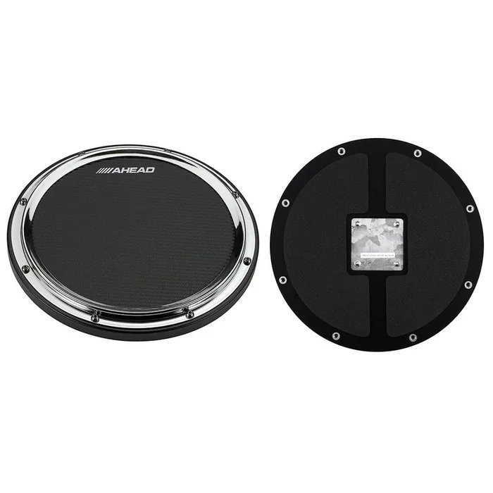 Ahead S-Hoop Marching Practice Pad 14″ Black/Chrome
