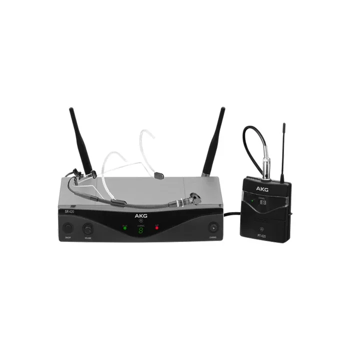 AKG WMS420 Headworn Set Wireless Microphone System – Band A