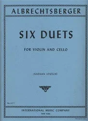 Albrechtsberger (Stutch): Six Duets (violin & cello)