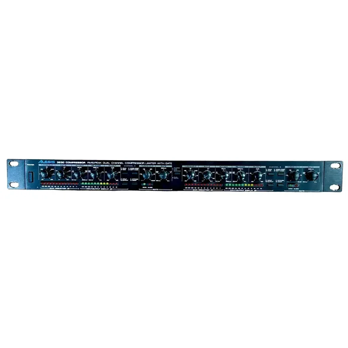ALESIS 3630 COMPRESSOR RMS/Peak Dual Channel Compressor Limiter with Gate