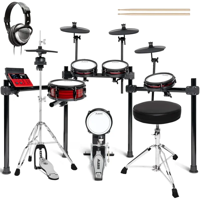 Alesis Nitro Ultimate 9-Piece Electronic Drum Kit DRUM ESSENTIALS BUNDLE