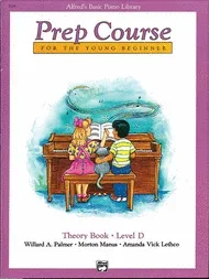 Alfred – Prep Course for the Young Beginner – Theory Book – Level D