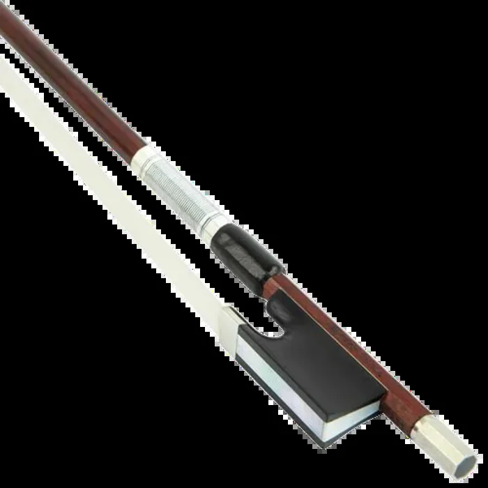 Alfred Knoll Dodd Model Pernambuco Silver Mounted Violin Bow and Round Stick 4/4
