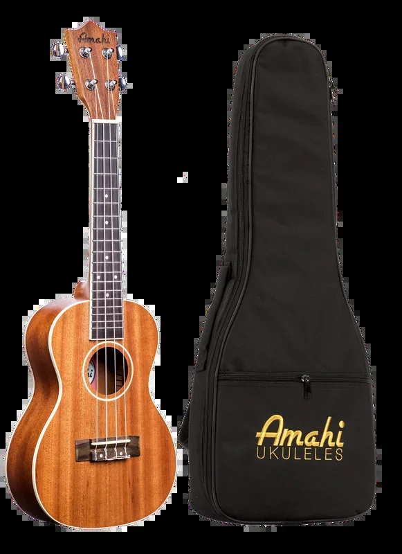 Amahi Ukulele, Mahogany Top – Concert with White Binding