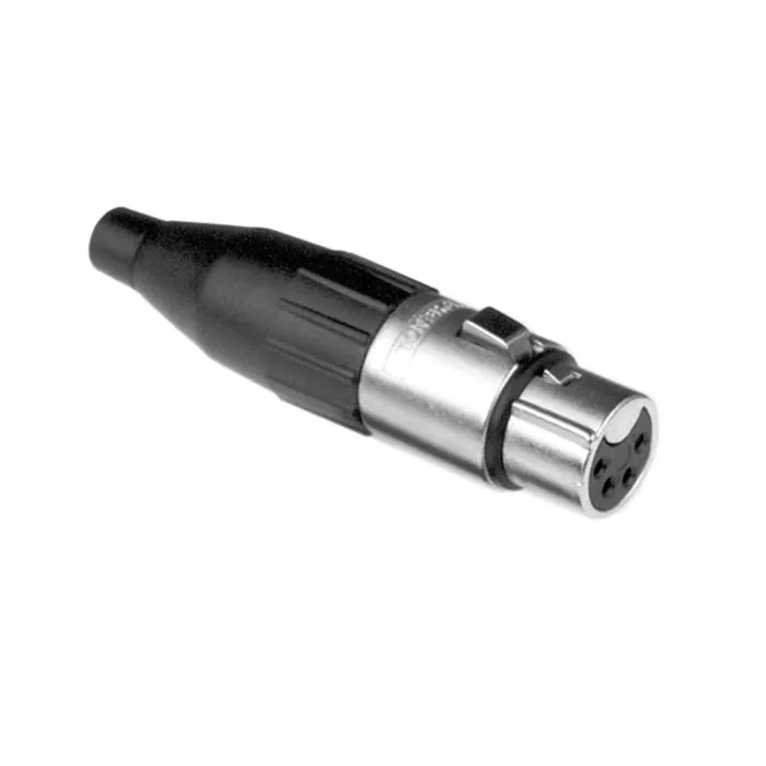 Amphenol AC Series AC4F 4 Pin Female XLR Cable Connector