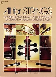 Anderson & Frost: (Score) All for Strings, Bk.1 (teacher’s manual)