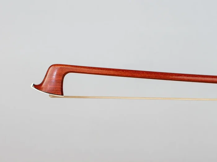 Andrea PROIETTI round Pernambuco violin bow, silver mounted, F.X. Tourte model, 60.7 g, ITALY