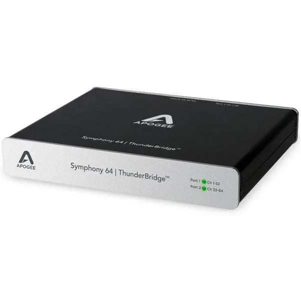 Apogee SYM64-TB ThunderBridge Audio Interface – Thunderbolt for Symphony I/O, 64 Channel