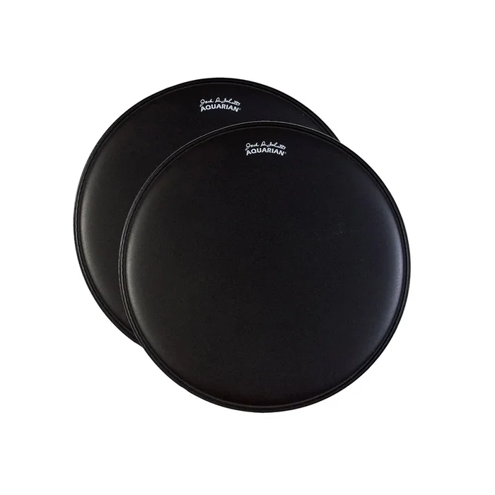 Aquarian 14″ Jack DeJohnette Black Drumhead (2 Pack Bundle)