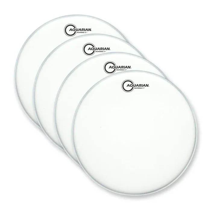 Aquarian 14″ Response 2 Coated (4 Pack Bundle)
