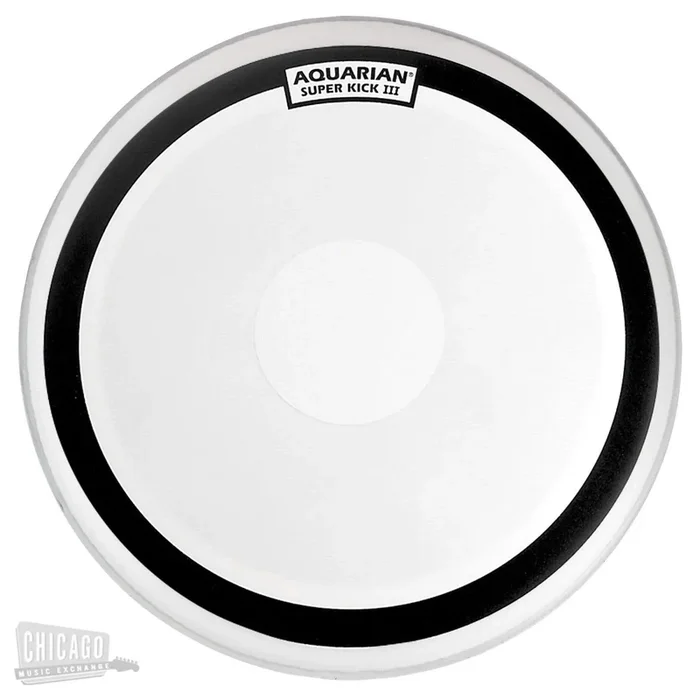 Aquarian 24″ Super Kick III Coated Bass Drumhead w/Dot