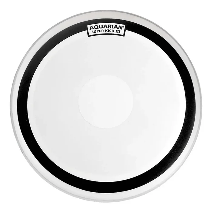 Aquarian Drumheads SKIII22 Super-Kick III Single 22″ Bass Drum Head with Dot