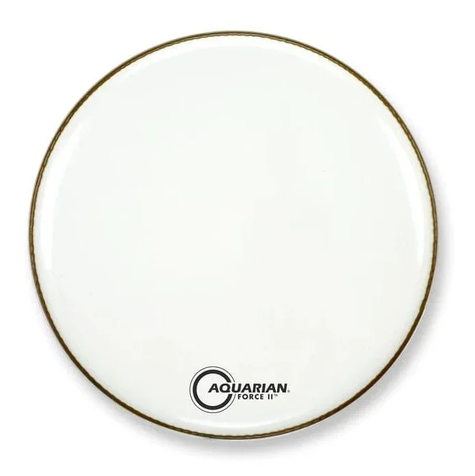 Aquarian Full Force II Resonant White Bass Drumhead 20″