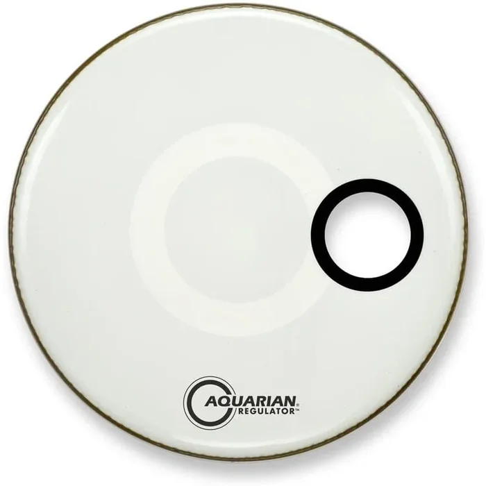 Aquarian Regulator White Bass Drumhead 16″