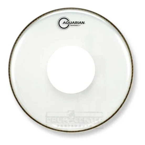 Aquarian Response 2 Clear Power Dot Drumhead 6″