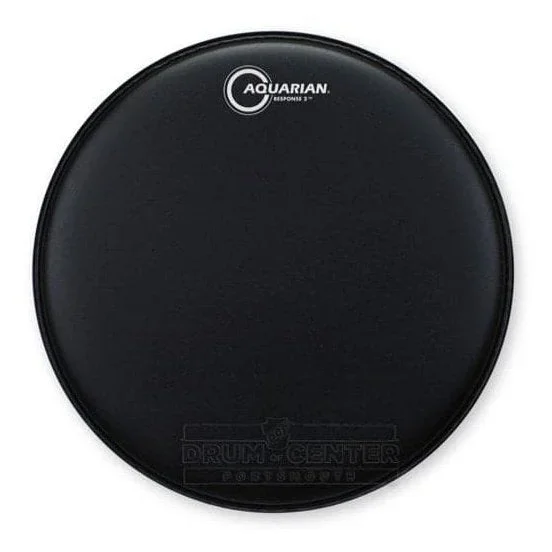 Aquarian Response 2 Coated Black Bass Drumhead 18″