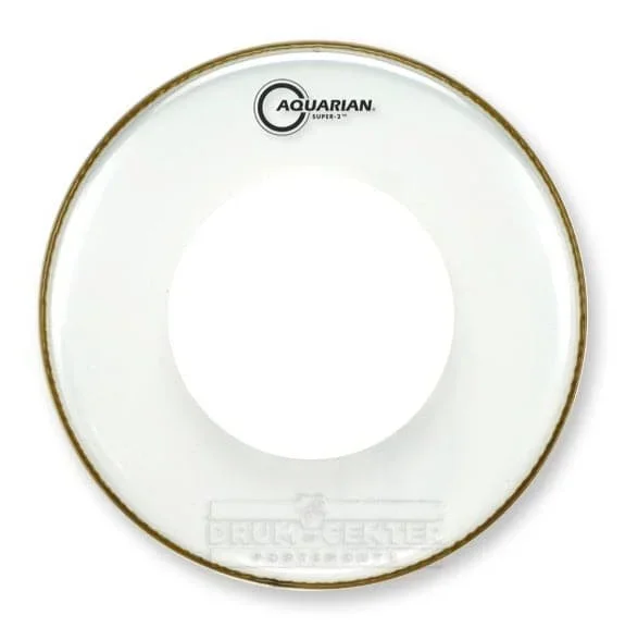 Aquarian Super 2 Clear Power Dot Drumhead 8″