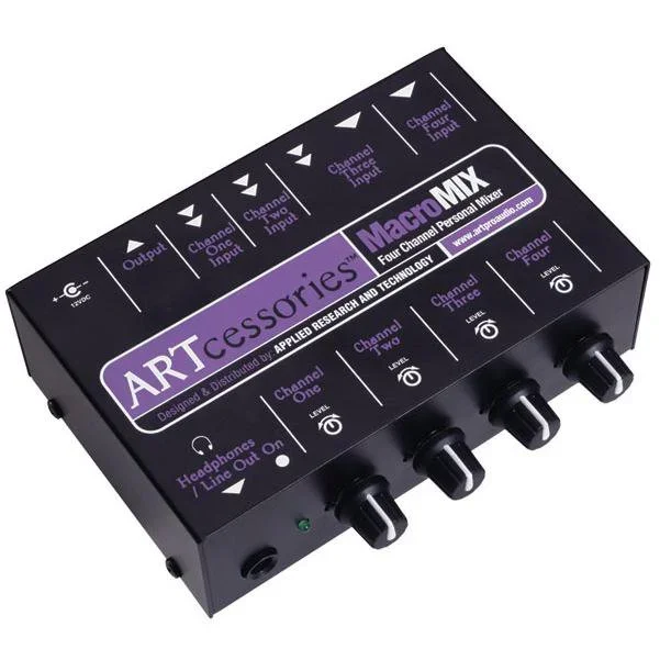 ART MacroMIX Four Channel Personal Analog Mixer