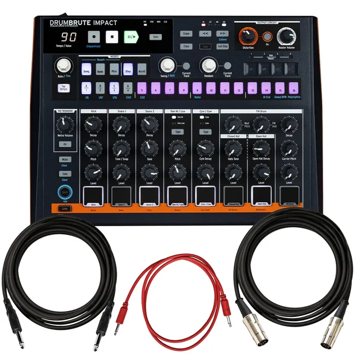 Arturia DrumBrute Impact Analog Drum Machine CABLE KIT