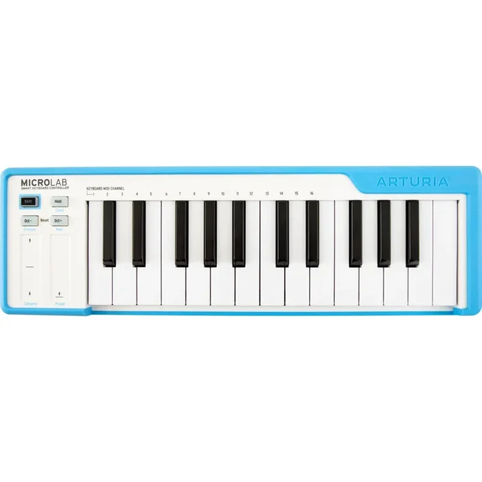 Arturia MicroLab – Compact USB-MIDI Controller – Blue