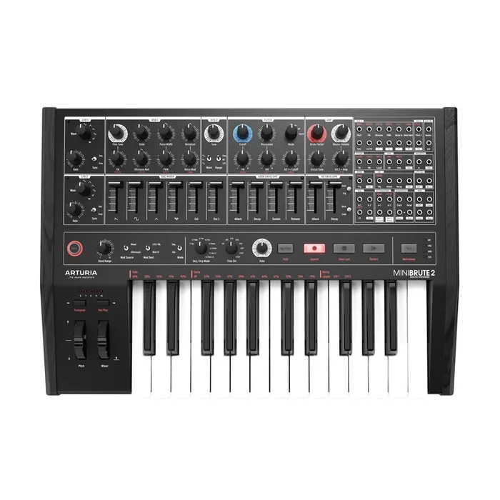 Arturia Minibrute 2 Semi-Modular Analog Synthesizer – Black