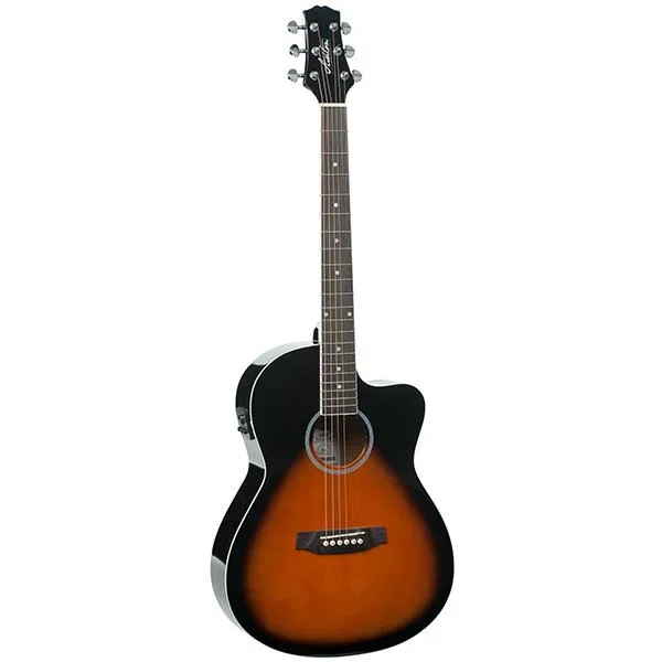 Ashton D10CEQ 39-inch Cutaway Electro Acoustic Guitar with EQ