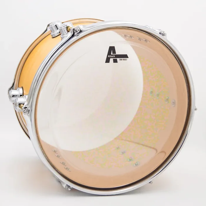 Attack 12″ ToneRidge 2 2-PLY Medium Drumhead – Clear