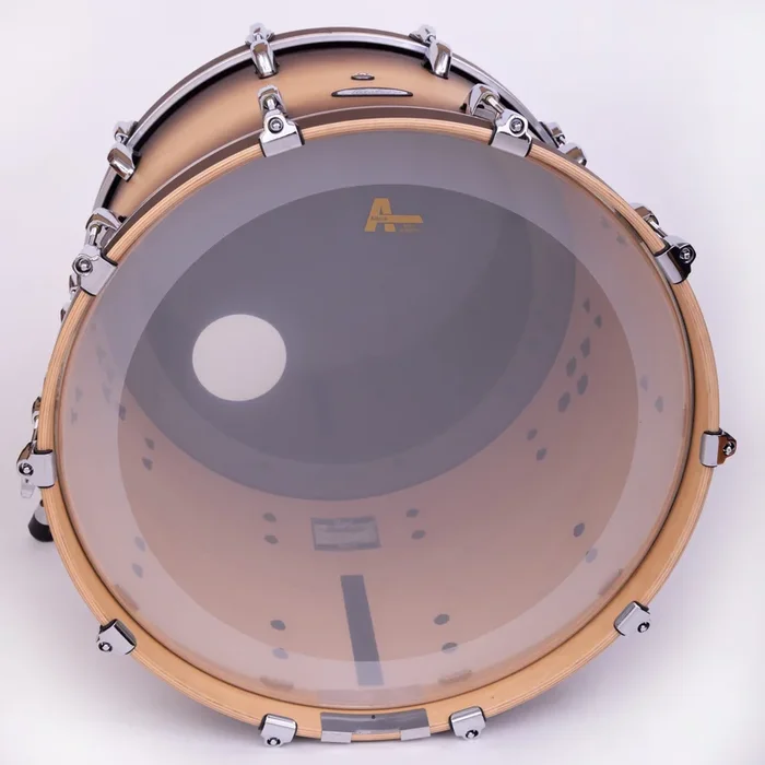 Attack Royal 1 20″ 1-Ply No Overtone S Film Bass Drumhead – Clear