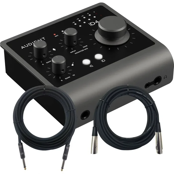 Audient iD4 MkII 2in/2out USB-C Audio Interface CABLE KIT