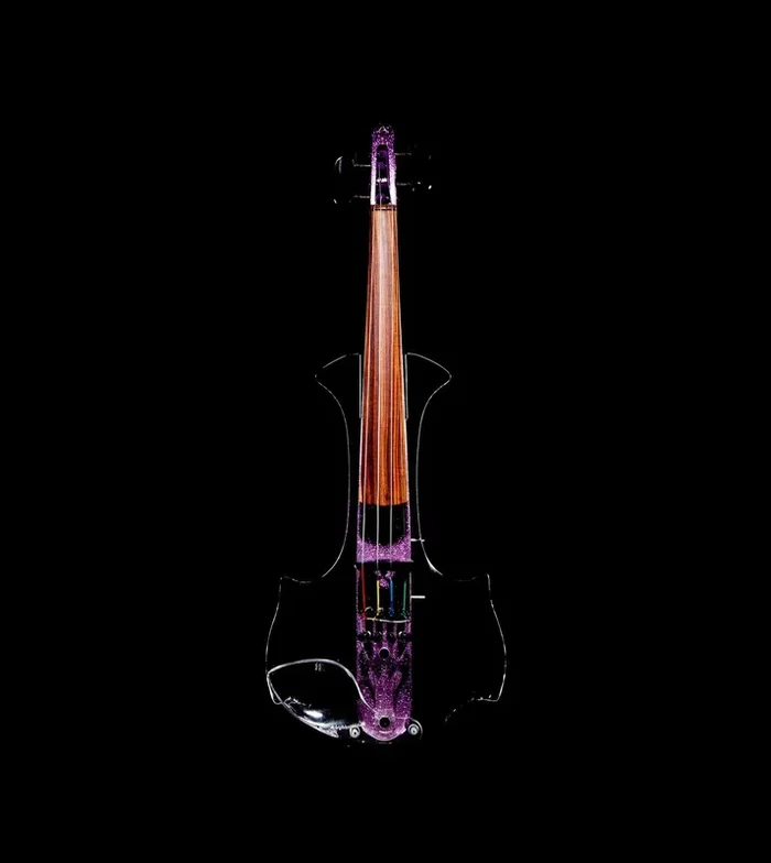 Aurora Gemstones Classic electric violin with LEDs