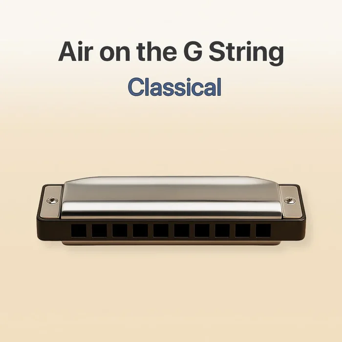 Bach air on G string – Harmonica