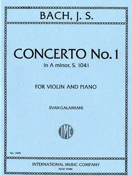 Bach (Galamian): Concerto No.1 in A minor, S.1041 (violin & piano) IMC