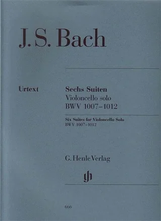 Bach, J.S. (Voss, ed.): 6 Suites, BWV 1007-1012, urtext (cello)