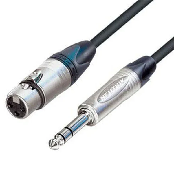 Bajaao 4 Meters Neutrik NC3FXX Female XLR-NP3X 1/4inch Stereo Cable