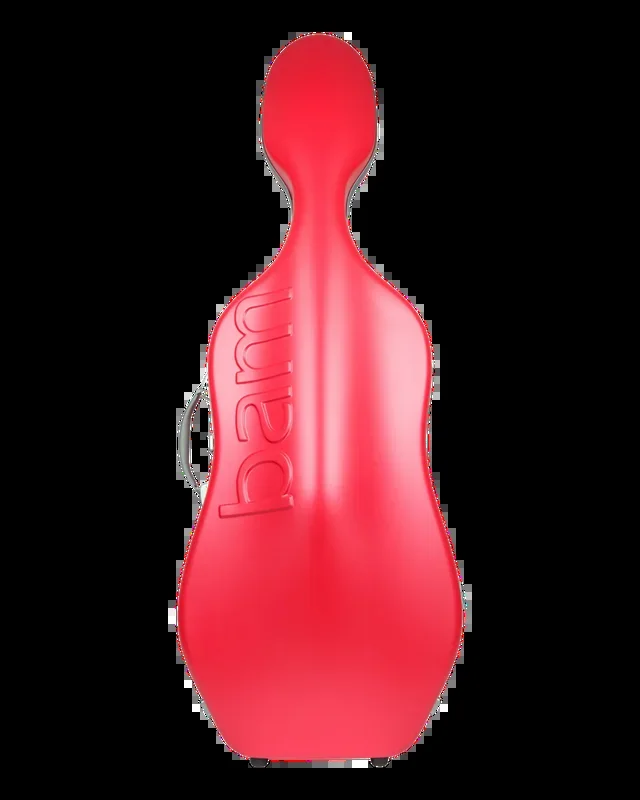 BAM Graffiti Hightech Slim Cello Case Raspberry Red/Silver 4/4