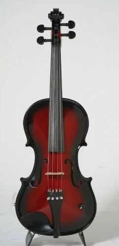 Barcus Berry BAR-AEVR-U Acoustic-Electric Violin, Red Berry