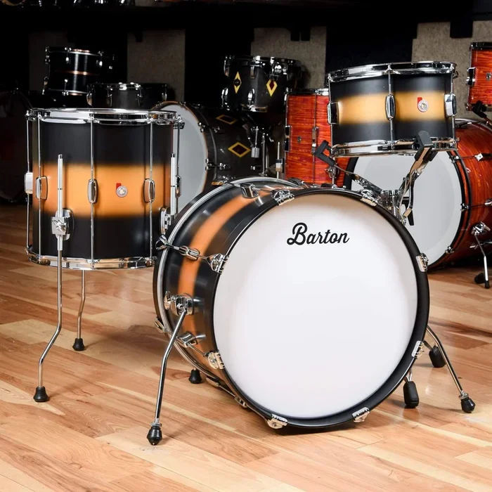 Barton Drum Co. 12/14/20 3pc. Essential Maple Drum Kit Gold Duco