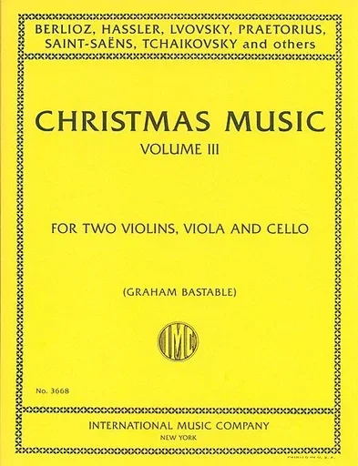 Bastable, Graham: Christmas Music Vol.3 (string quartet)