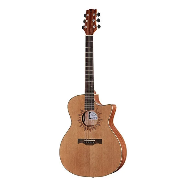 Baton Rouge X1C/GACE Sun Cutaway Electro Acoustic Guitar – Natural Open Pore